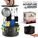 Essential Camping Cookware Set and Stove Kit
