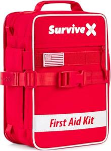 SurviveX Large First Aid Kit for Outdoor Adventures