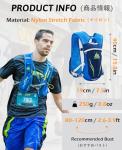 TRIWONDER Lightweight Hydration Vest with 2 Bottles