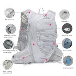 IX INOXTO Running Hydration Vest for Men & Women - 3L Water Backpack for Trail Running, Marathon, Race & Hiking (Grey)