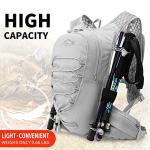 IX INOXTO Running Hydration Vest for Men & Women - 3L Water Backpack for Trail Running, Marathon, Race & Hiking (Grey)