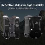 Azarxis Hydration Running Vest Backpack Pack 5L for Women and Men Jogging Trail Race Marathon Cycling Hiking (Black Backpack Only)