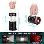 2 Pack USB Rechargeable LED Camping Lanterns