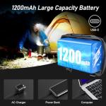 Blukar Rechargeable LED Headlamp - 2000L Brightness 2 Pack