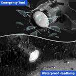 Staaricc Bright Rechargeable Aluminum Headlamp for Camping