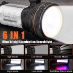 Rechargeable LED Tactical Flashlight with Power Bank