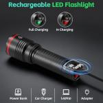 6-Pack Mini Rechargeable LED Flashlights for Camping