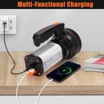 Rechargeable LED Tactical Flashlight with Power Bank