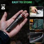 6-Pack Mini Rechargeable LED Flashlights for Camping