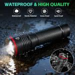 6-Pack Mini Rechargeable LED Flashlights for Camping