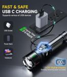 Esgreen Rechargeable LED Flashlights - 2 Pack