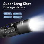 TrixHub Rechargeable Super Bright Flashlights 2 Pack