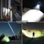 Wdtpro Rechargeable LED Flashlight 2-Pack