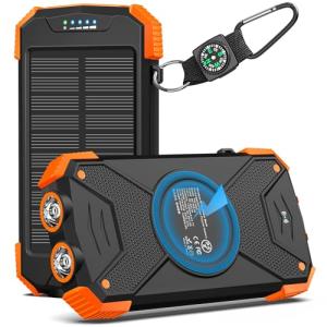 BLAVOR 10,000mAh Solar Power Bank with Fast Charging