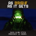 30 Bright Glow Sticks for Camping and Parties