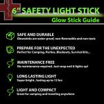Ultra Bright Green Glow Sticks for Camping & Emergencies