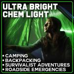 Emergency Glow Sticks - 12 Bright Tactical Lights