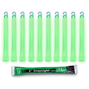 Military Grade Green Glow Sticks - 10 Pack