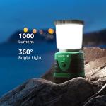 Rechargeable 1000Lm LED Camping Lantern, 4 Modes