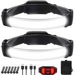 Rechargeable Headlamp 1500 Lumens, 6 Modes, Waterproof