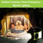 Portable Solar Generator with LED Lights for Camping