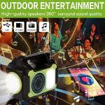 Portable Solar Generator with LED Lights for Camping