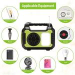 Portable Solar Generator with LED Lights for Camping