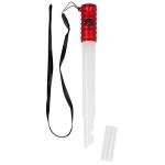 Life Gear Red Glow Stick Flashlight with Whistle