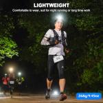 Bright Rechargeable Headlamp 2-Pack with Adjustable Light