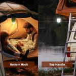 Portable Battery-Powered Camping Lantern with Dimmable Light