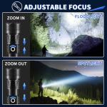 3-Pack High Lumens Rechargeable Tactical Flashlights