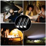 3-Pack High Lumens Rechargeable Tactical Flashlights