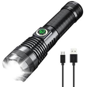 XURLEQ Rechargeable Tactical LED Flashlight - 5 Modes