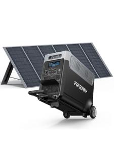 AFERIY 3840Wh Portable Solar Generator with 400W Panel