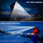 Rechargeable 5-Pack LED Headlamps with Motion Sensor