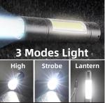 Darlur Mini USB Rechargeable LED Flashlight 5-Pack