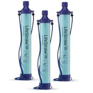 LifeStraw Water Filter - 3 Pack for Adventures