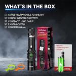 Rechargeable LED Flashlight with 5 Modes