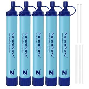 Portable Personal Water Filter Straw - 5 Pack