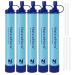 Portable Personal Water Filter Straw - 5 Pack