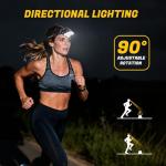 MIOISY Rechargeable 8-LED Waterproof Headlamp