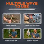 GunZee Portable Personal Water Filter Straw Pack