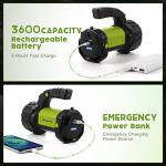 Portable Rechargeable LED Camping Lantern and Flashlight