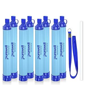 Purewell Outdoor Water Filter Straw for Camping