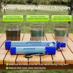 Purewell Outdoor Water Filter Straw for Camping
