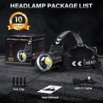 FINICO High Lumens Rechargeable LED Headlamp