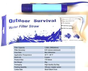 Galaxy Portable Water Filter Straw for Outdoor Adventures