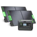 Portable Solar Generator with 2x100W Panels