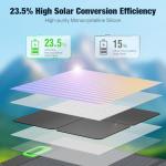 Portable Solar Generator with 2x100W Panels