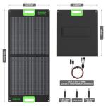 Portable Solar Generator with 2x100W Panels